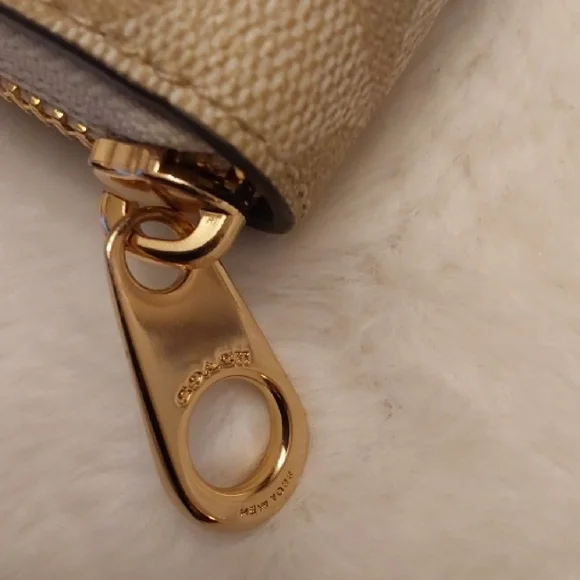 COACH Long Zip Around Wallet In Signature Canvas - Picture 4 of 16